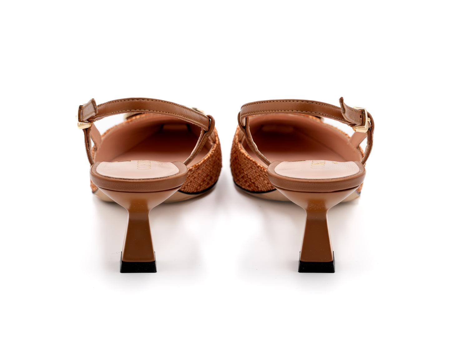 Slick-Back Sandy Mid-Heel