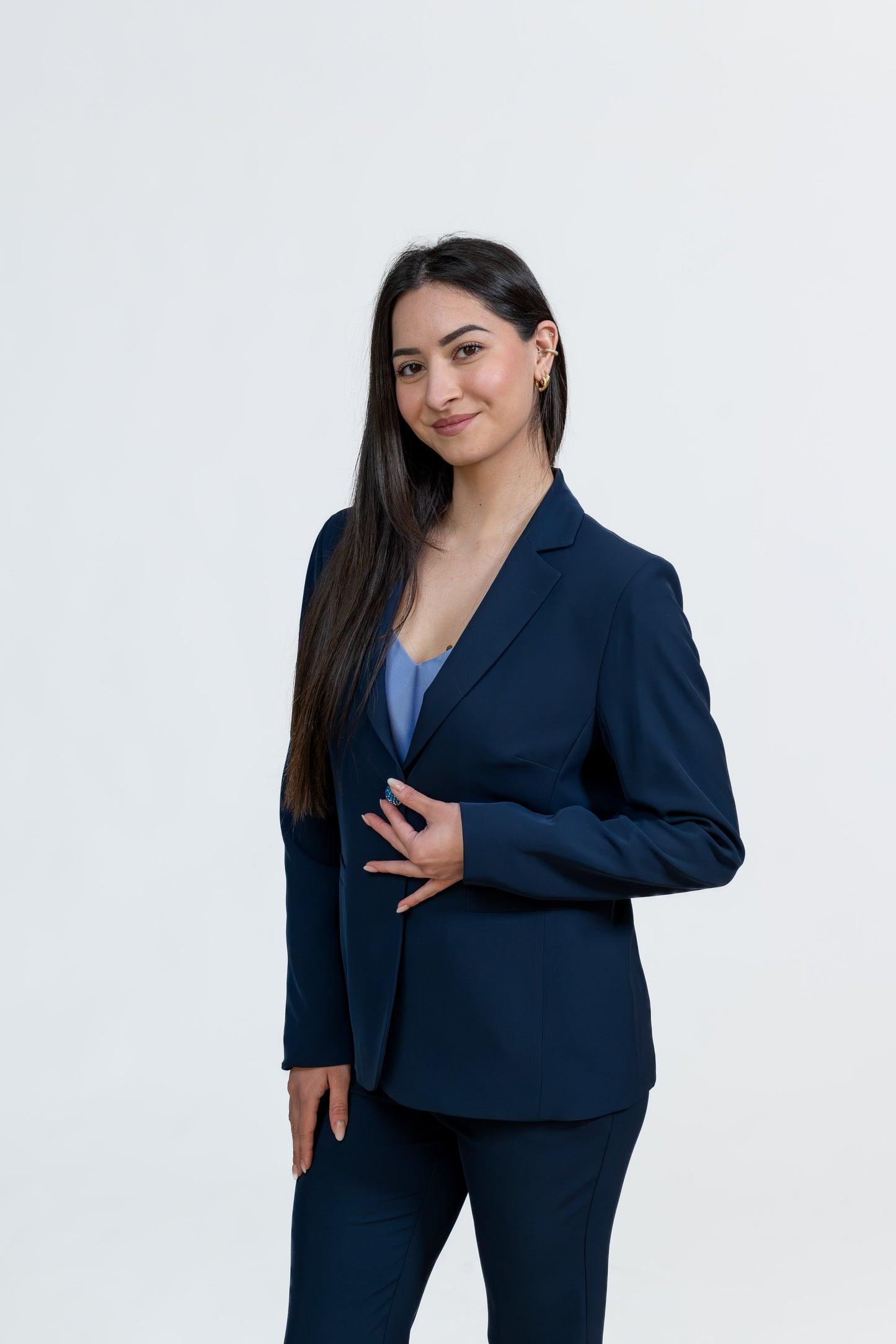 Navy Classic Elastic Jacket