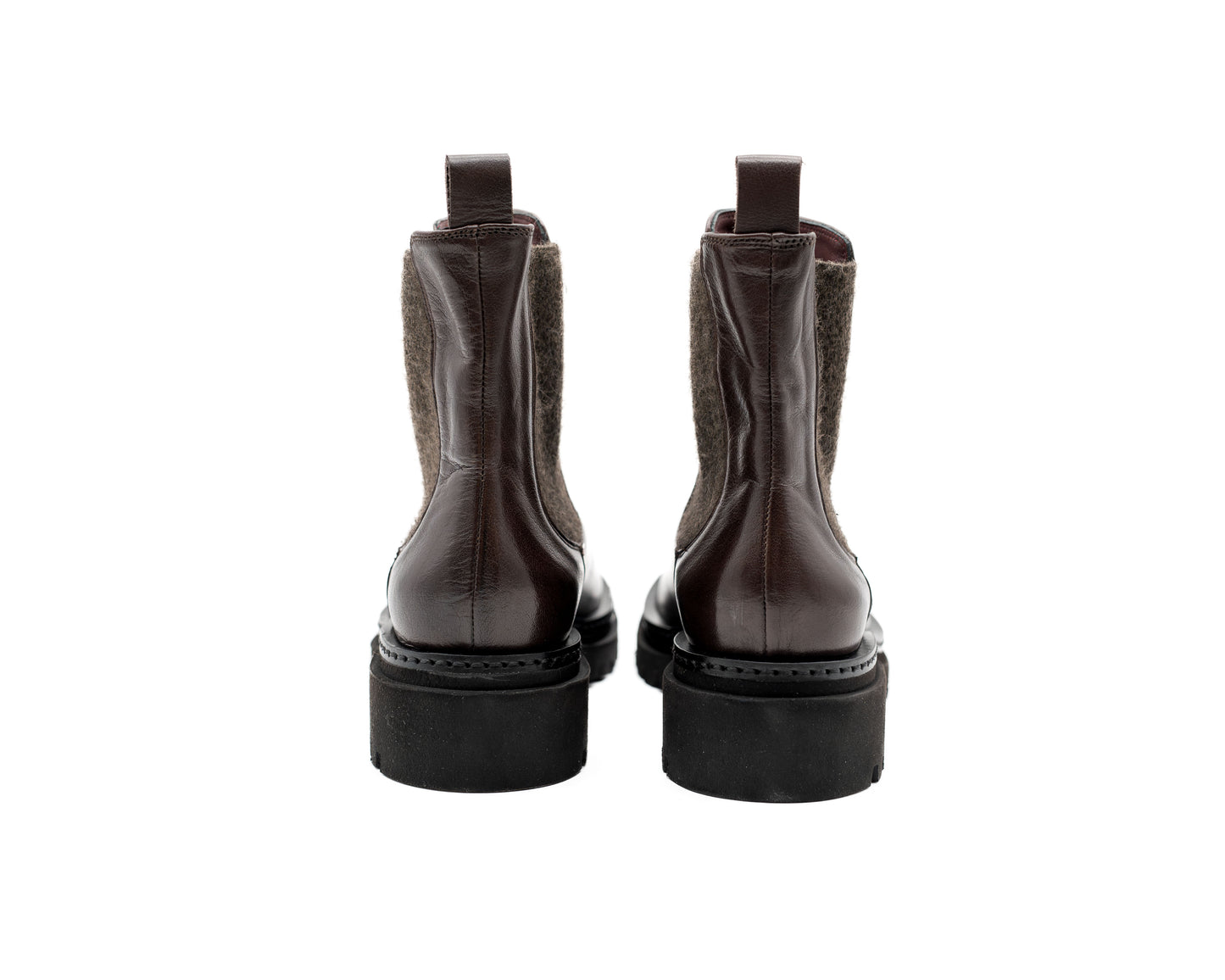 Low Brown Boot Material