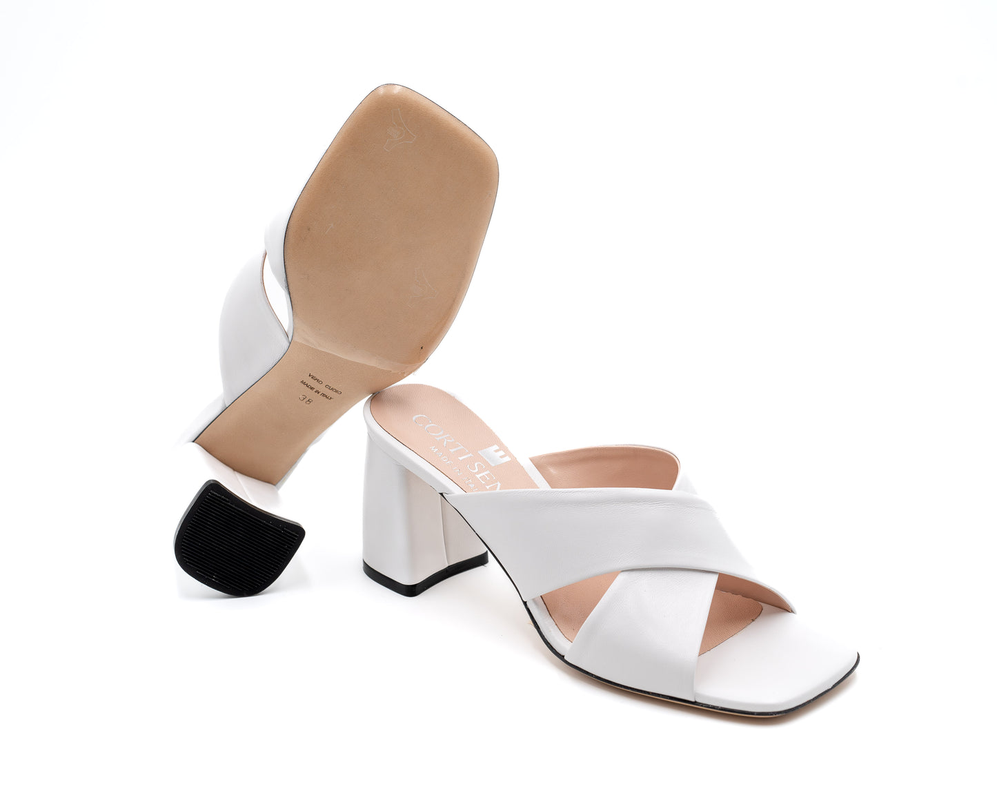 Leather Slip-On With Heel