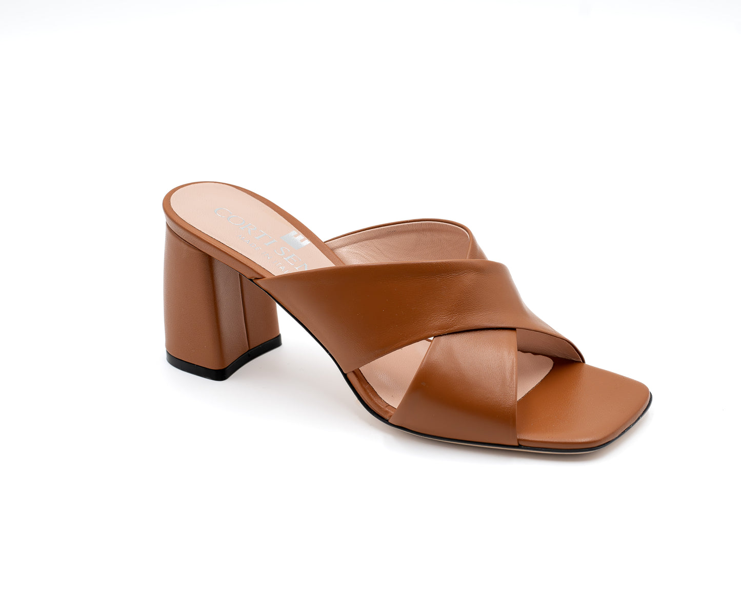 Leather Slip-On With Heel