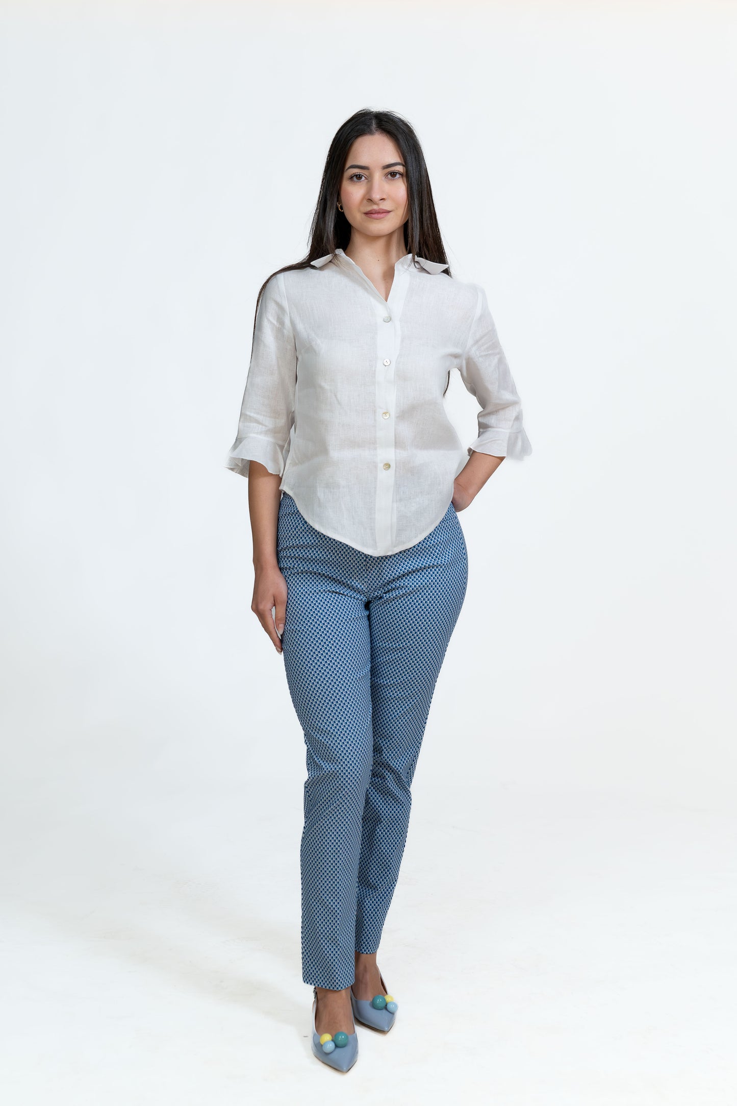 Light Blue Design Soft Pants