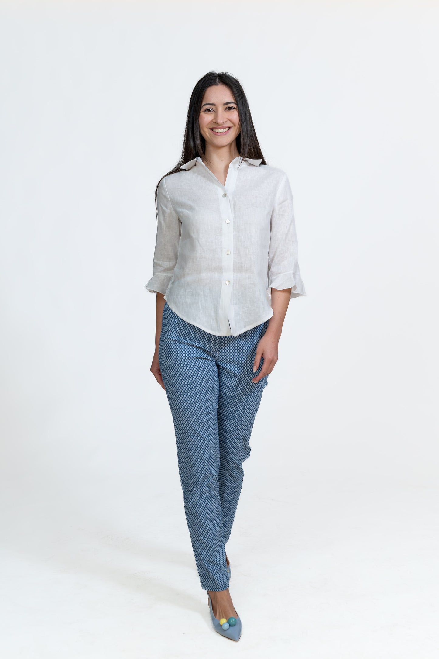 Light Blue Design Soft Pants