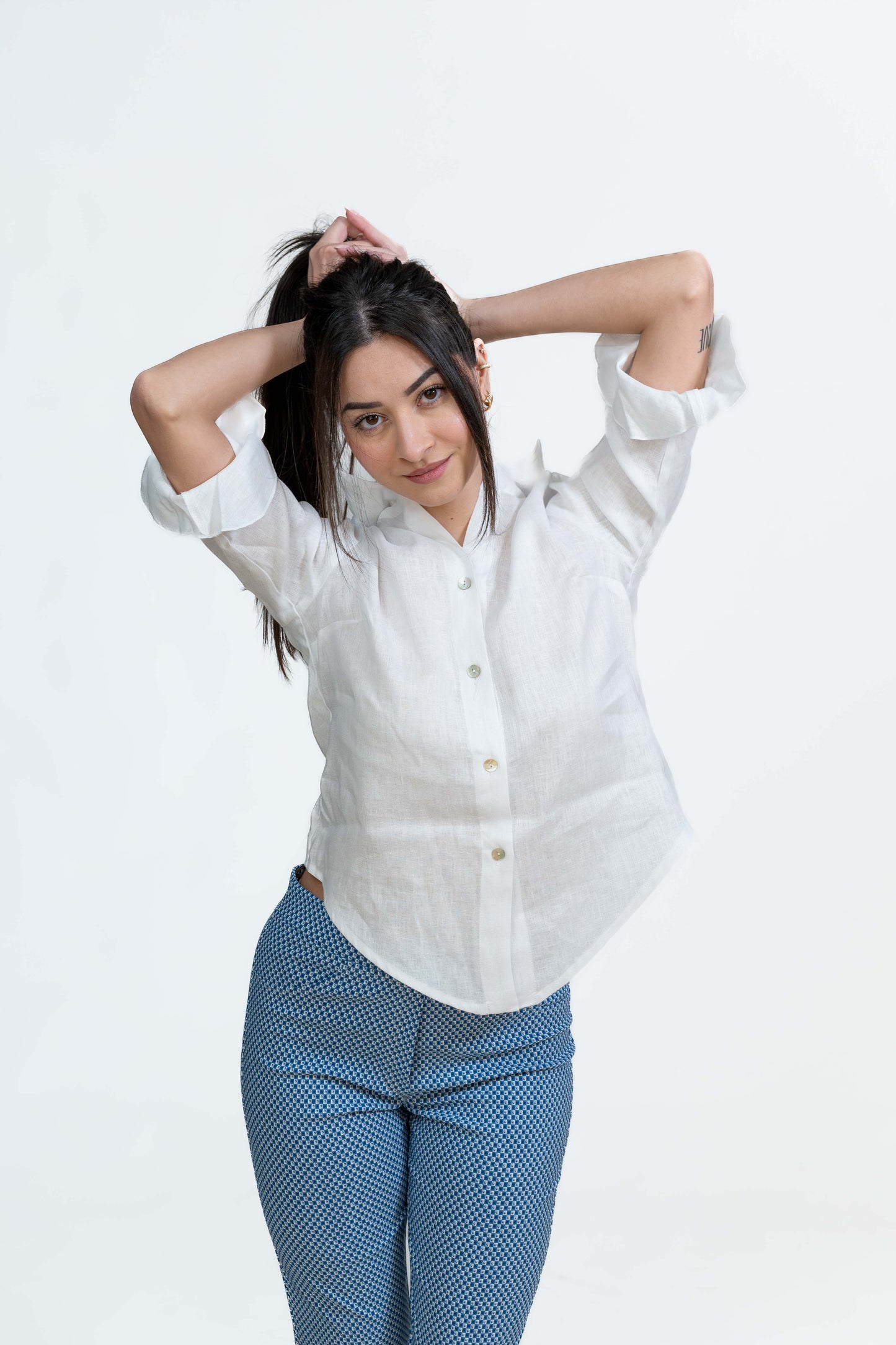 Light Blue Design Soft Pants
