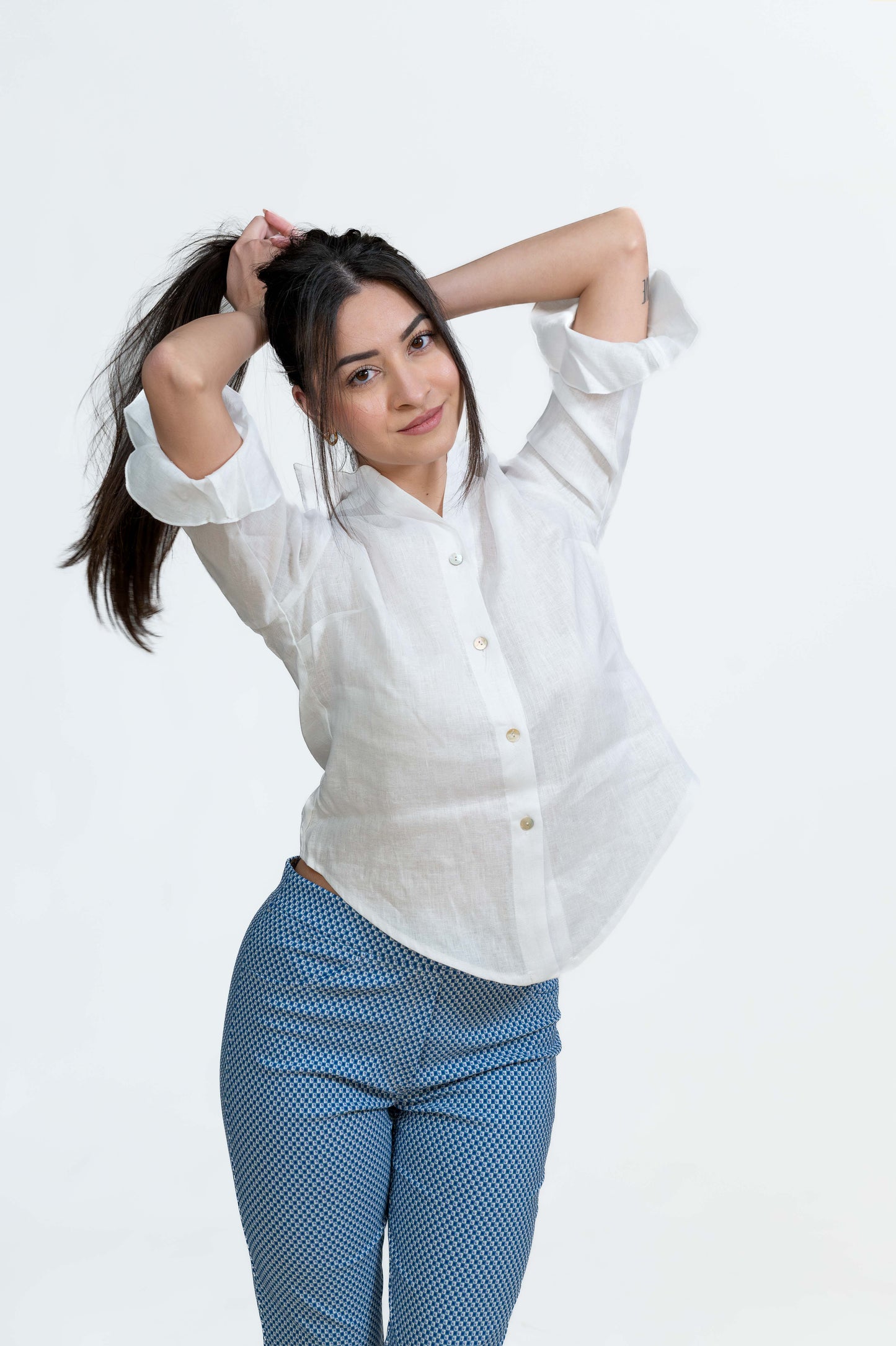 Light Blue Design Soft Pants