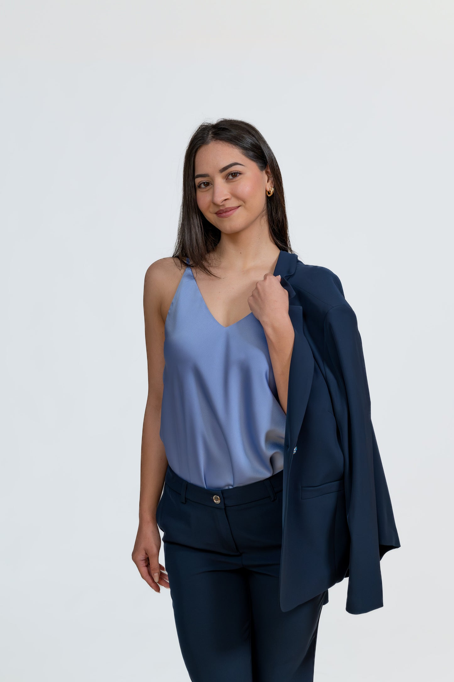 Navy Classic Elastic Pant
