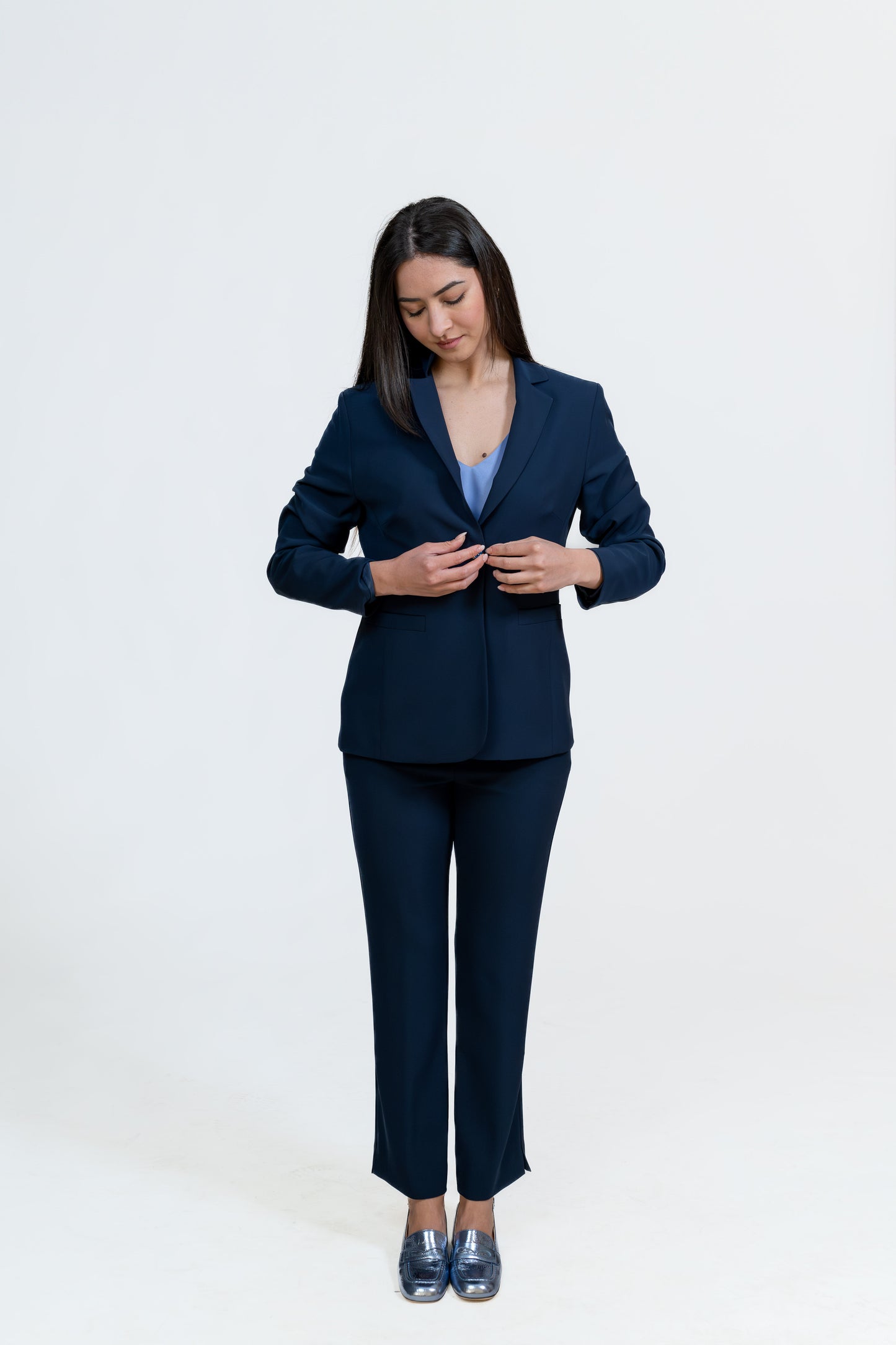 Navy Classic Elastic Pant