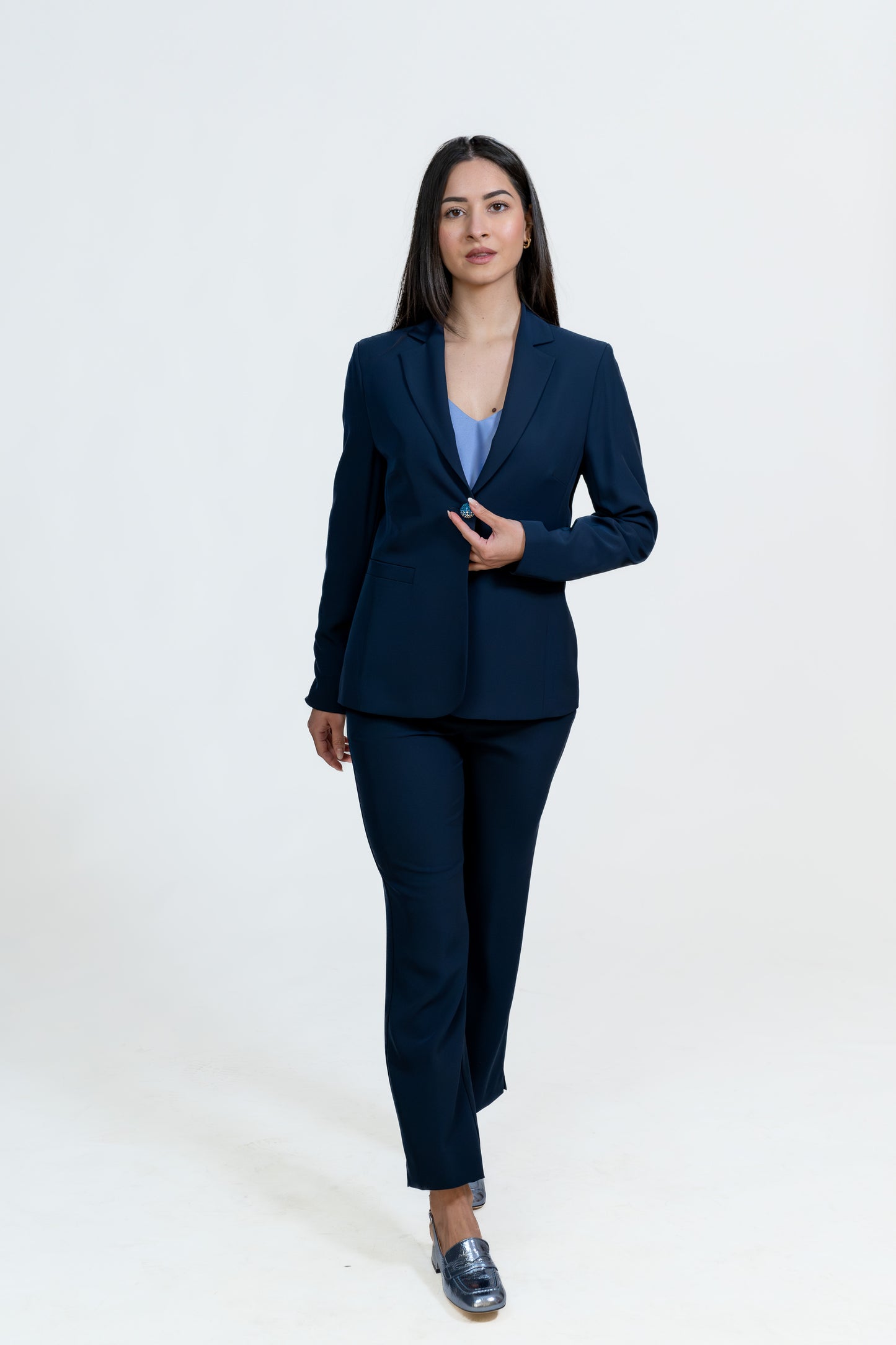 Navy Classic Elastic Jacket